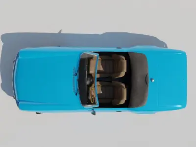 SpitFire 3D Rigged Car Full Auto Rig Fully customizable 3D model