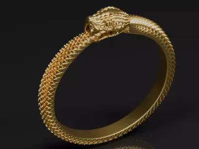Ouroboros Ring size 6-14 3D print model