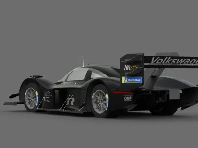 Volkswagen Pikes Peak 3D Model High-Quality Detailed Design  Low-poly 3D model