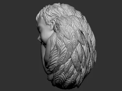 sleeping cupid 3D print model