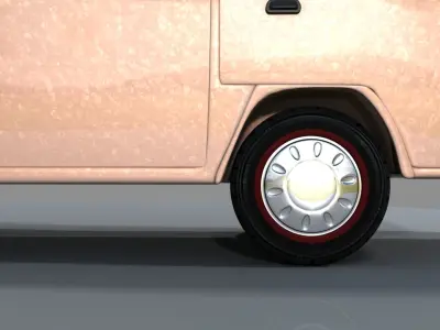 3D Model Van volkswagen camper 3D model