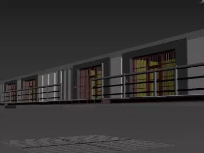 Pavilhao Superior da Unidade Prisional 3D model