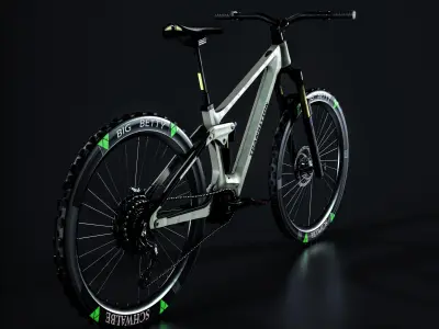 Bicycle Low-poly 3D model by mrakhshani1370