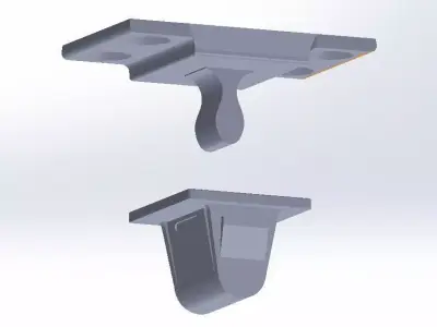 citroen c5  peugeot 407 armrest repair kit 3D print model