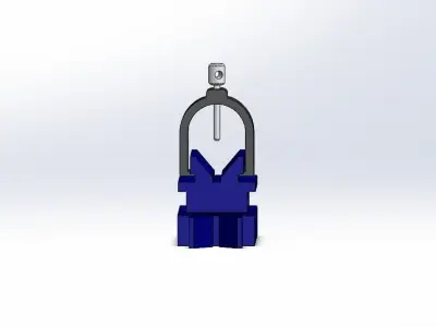 V-block 3D Model clamp 3D print model