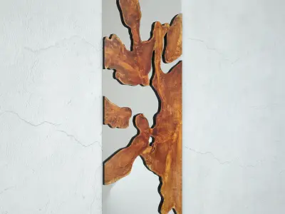 Teak Root Mirror 8 3D model