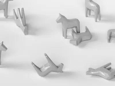 Wooden Horse 3D model