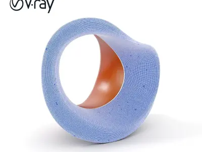 Rustic Torus Knot Decor D Model Pack Low-poly 3D model