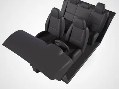 Toyota 4runner 1989 Interior 3D print model