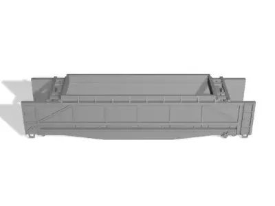 HO Southern Railway 50-Ton Crosstie Car Pack 3D print model