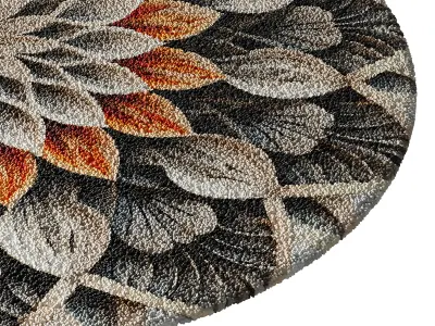 round carpet 14 3D model