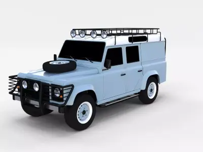 Land Rover Defender 110 Utility Station Wagon rev 3D model