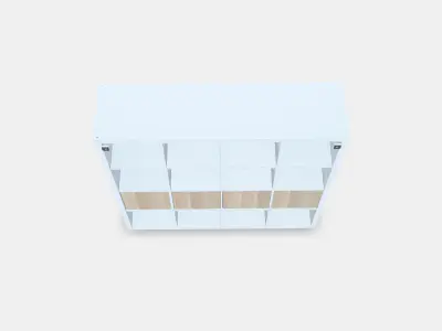 KALLAX Shelving unit with 4 inserts 17 Low-poly 3D model