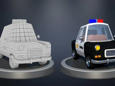 Police Car 3D model