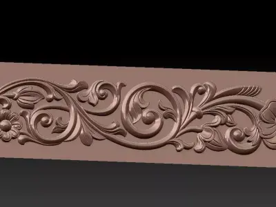 Decorative patterns CNC machine output 3D model 3D model