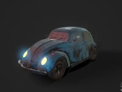 Volkswagen Beetle Vintage 3D model