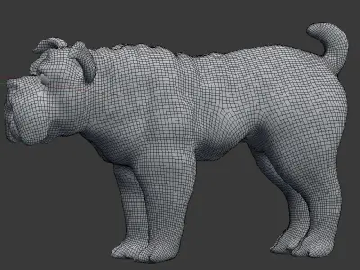 bulldog 3D model