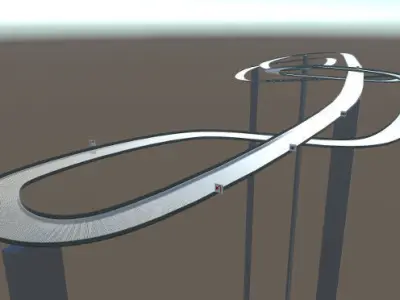 Sky Track  The Gordian Knot Low-poly 3D model