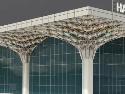 Hazrat Shahjalal Airport Tarminal 3 3D model