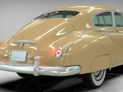 Chevrolet  Fleetline sedan 1949 midpoly 3D model