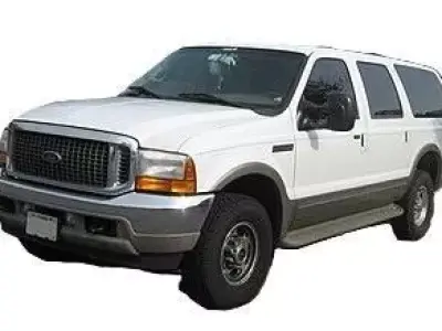 Ford Excursion Low-Poly 3D Model Game-Ready  Low-poly 3D model