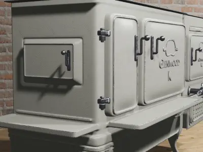 3d Vintage Range 3D model