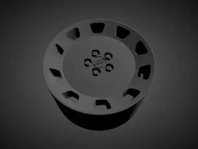 AUDI GULLIDECKEL scalable and printable rims 3D print model