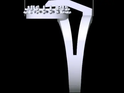  Lux and Simple Jewel Ring 3D print model