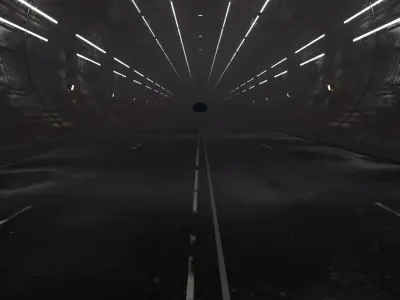 road tunnel Free 3D model