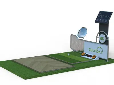 Indoor Golf Course Equipment 3D model Low-poly 3D model
