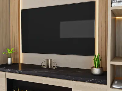 tv wall 7-2 3D model