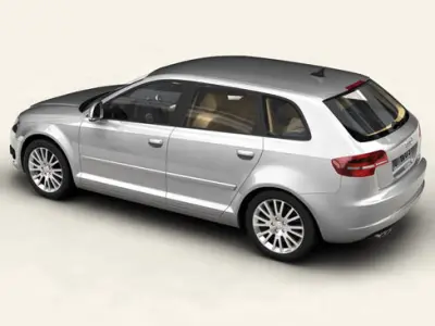 Audi A3 Sportback 2009 3D model