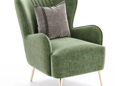 NICO LOUNGE CHAIR Low-poly 3D model