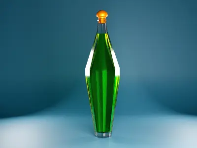 flasks Low-poly 3D model