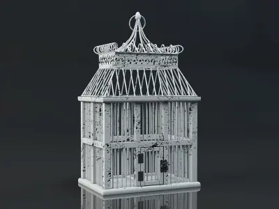 Zinan Decorative Cage by ZARA HOME 3D model