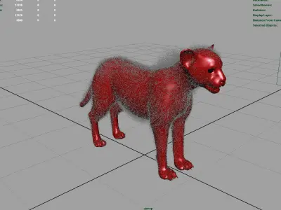 Cheetah-Baby cheetah 3D model