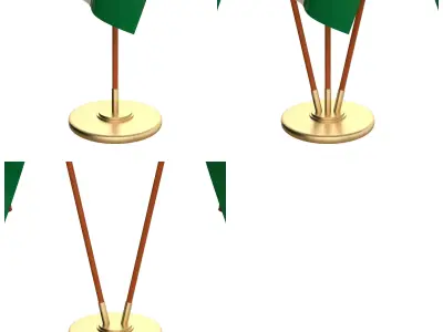 Seychelles Flag Pack 3D model