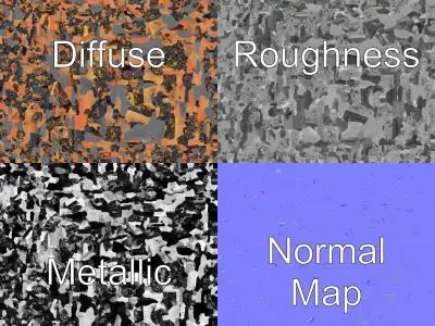 Magical Ornate Trunk with Scrollwork model pack Low-poly 3D model