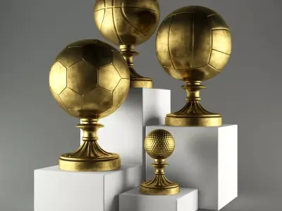 Sports Awards Low-poly 3D model