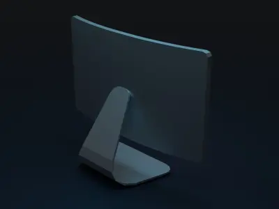 monitor curved Free 3D model