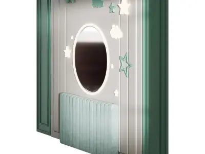 Kids wall panell 6 3D model