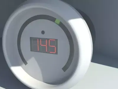 Boost gauge Low-poly 3D model