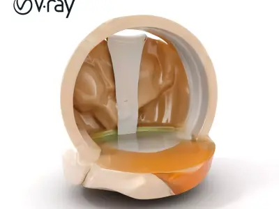 Circular Waterfall Rock Model Pack for Immersive Environments Low-poly 3D model
