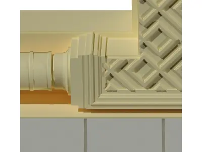 Islamic style entry with cutlist 3D model