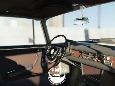 Mercedes W111 1966 High Detail 3D Model 3D model