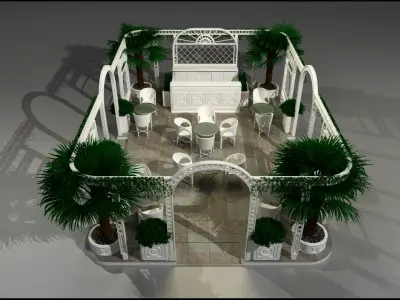 Coffee Shop 3D model shop