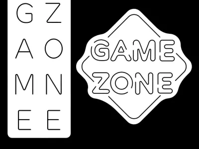 Game Zone Neon Signs 3D model