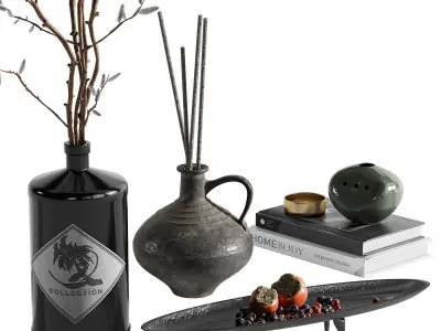 Decorative set 6 3D model purchase