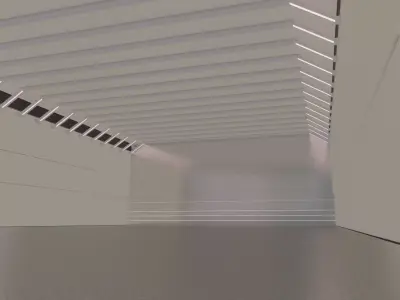 Hall factory warehouse car studio 3D model