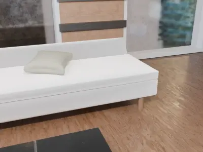 Minimalistic Interior room Free 3D model purchase